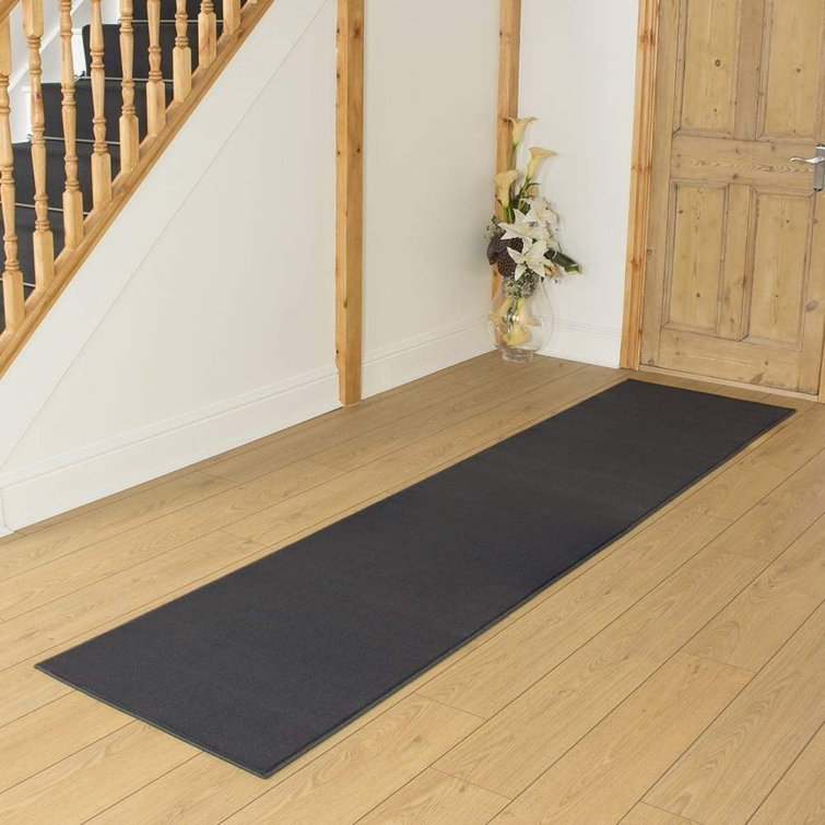 17 Stories Addingham Tufted Dark Grey Hallway Runner Rug & Reviews